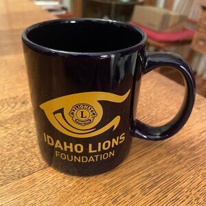 Idaho Lions Club International Foundation Dark Blue Coffee Cup Mug Liquid Logic